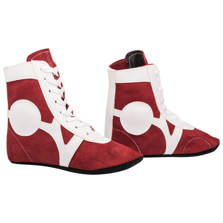 Купить Обувь для самбо RS001/2, замша, красный Rusco в Барыше 