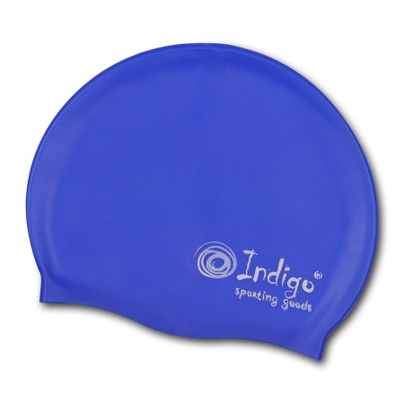 Купить Шапочка для плавания силиконовая Indigo однотонная  в Барыше 