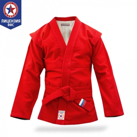 Купить Куртка для самбо "Атака" ВФС (подкладка, пояс)  р 36-48 в Барыше 