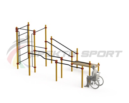 Купить Спортивный комплекс для инвалидов-колясочников WRK-D16_76mm в Барыше 