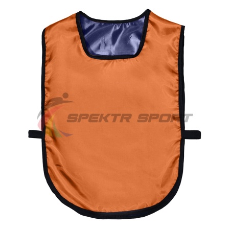 Купить Манишка футбольная двусторонняя универсальная Spektr Sport оранжево-синяя в Барыше 