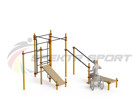 Купить Спортивный комплекс для инвалидов-колясочников WRK-D20_76mm в Барыше 