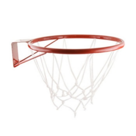 Купить Кольцо баскетбольное метал №3 (труба) с сеткой 295 мм в Барыше 